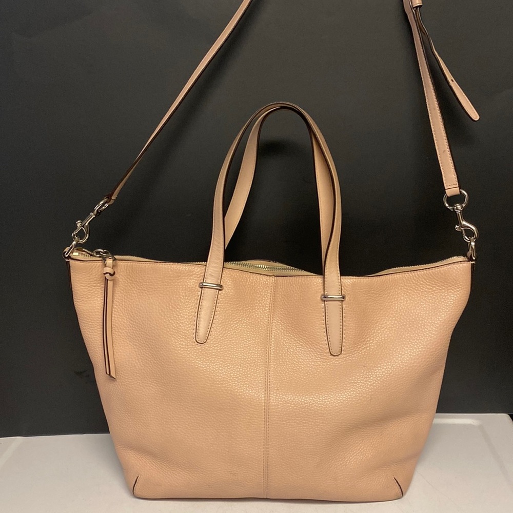 COACH Handbag Bleeker Cooper Satchel Pink Leather